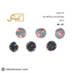 پیچک گاز بزرگ پارچه ای گلدار بیتک-شیش